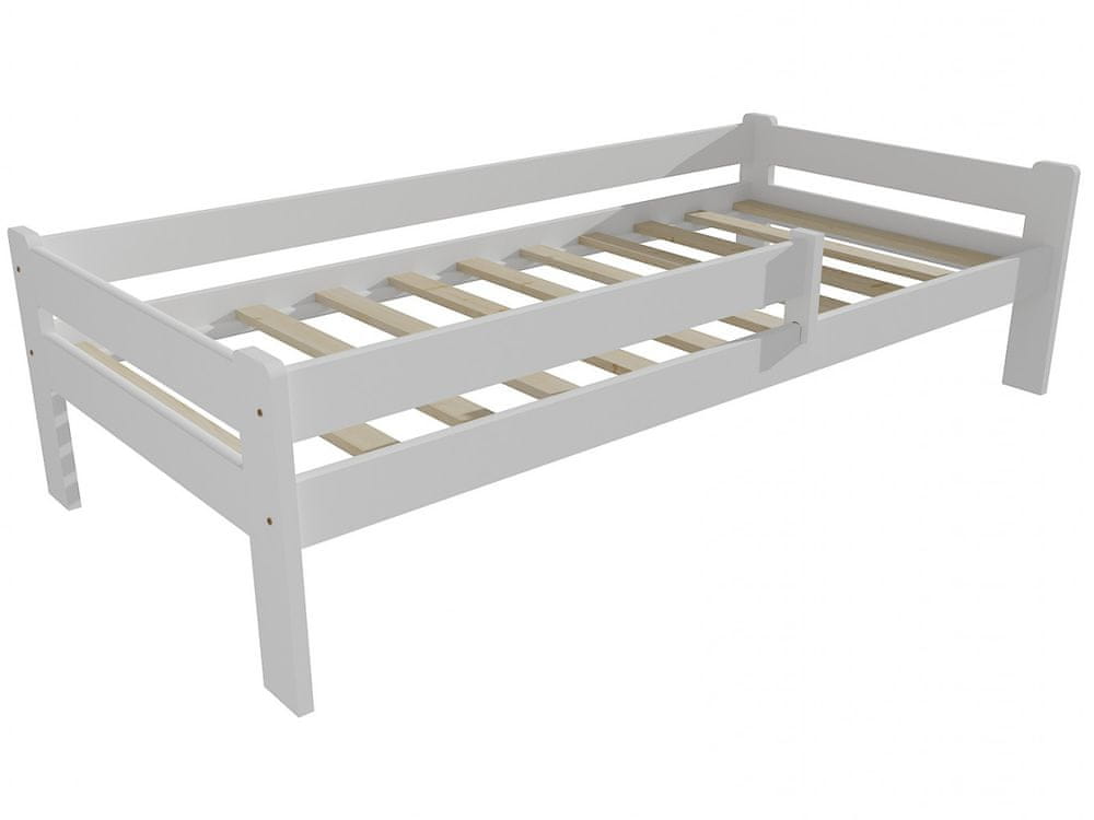 eoshop Detská posteľ DP 012 so zábranou (Rozmer: 90 x 160 cm, Farba dreva: farba biela)